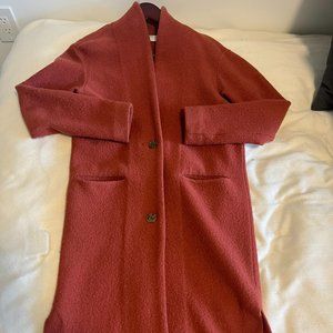 Aritzia Wilfred Cocoon Jacket | Size XS | Deep Red, Burnt Orange Red | Wool